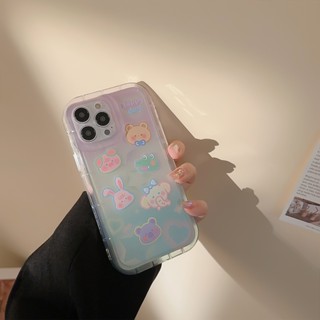 Yiki|เคสโทรศัพท์มือถือ TPU แบบนิ่ม ลายสัตว์น่ารัก ไล่โทนสี สีสันสดใส สําหรับ Huawei Honor 80GT 80SE 80 Pro 80 70 Pro 70 60SE 60 Pro 60 20 9X Pro Y9S