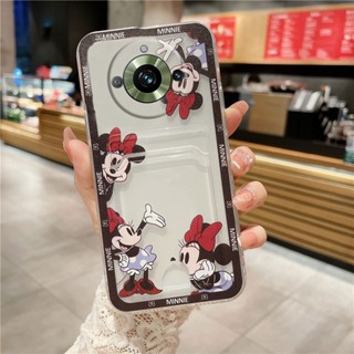 เคสโทรศัพท์มือถือ ซิลิโคนนิ่ม TPU ลายการ์ตูนหนู พร้อมกระเป๋าใส่บัตร แฟชั่น สําหรับ Realme 11 Pro 11Pro+ C51 C53 Realme11 5G 4G NFC Realme11 Pro+ Realme 11 NFC