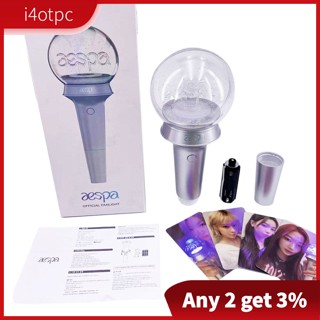 I4otpc Aespa คอนเสิร์ต บรรยากาศ แท่งไฟ แฟนไลท์ ชุดของขวัญ พร้อมโฟโต้การ์ด แฟนคลับ ของสะสม ของขวัญ สําหรับคอนเสิร์ต บรรยากาศ