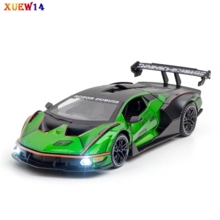 โมเดลรถสปอร์ตจําลอง อัลลอย T8 Lambo 1:24 พร้อมไฟดนตรี ของเล่นสําหรับเด็ก ของขวัญวันเกิด ตกแต่งบ้าน