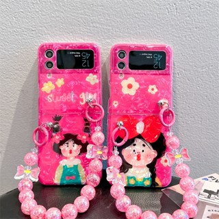 เคสโทรศัพท์มือถือ แบบหน้าจอพับได้ กันกระแทก ลายดอกกุหลาบ สีแดง สําหรับ Samsung Z Flip5 5G Z Flip4 3