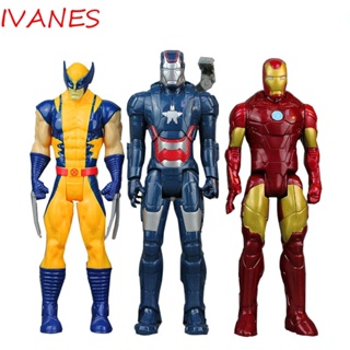 ฟิกเกอร์ IVANES Marvel Kid Gifts Wolverine Thor Buster Hulk Spiderman ของเล่นสําหรับเด็ก