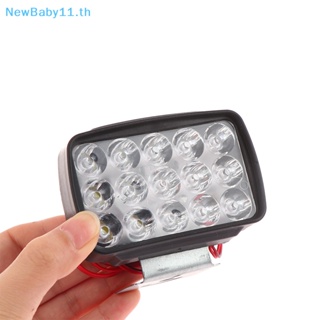 Onebaby ไฟหน้า LED 15 ดวง 12V สว่างพิเศษ สําหรับรถมอเตอร์ไซค์ สกูตเตอร์ Motos ATV Lighg Retrofitg