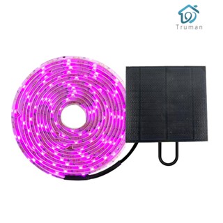 {ขายดี 99} แถบไฟสเปกตรัม LED พลังงานแสงอาทิตย์ 5 เมตร 2835 SMD สําหรับปลูกพืช [Truman.th]