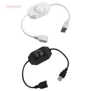 {ขายดี 99} สายไฟ LED ลูกบิด USB DC 5V ปรับความสว่างได้ 1CH [TrendyIsland.th]