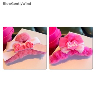 Blowgentlywind กิ๊บติดผม รูปตุ๊กตาบาร์บี้ ฉลามน่ารัก ประดับโบว์ สีแดงกุหลาบ เครื่องประดับ สําหรับผู้หญิง