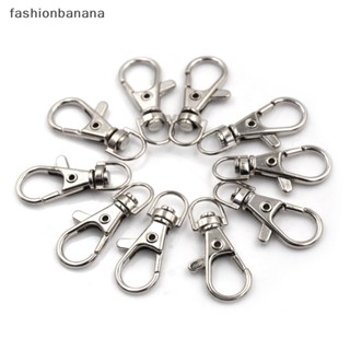 [fashionbanana] พวงกุญแจตะขอก้ามปู แบบหมุนได้ สําหรับรถยนต์ 10 ชิ้น ต่อชุด