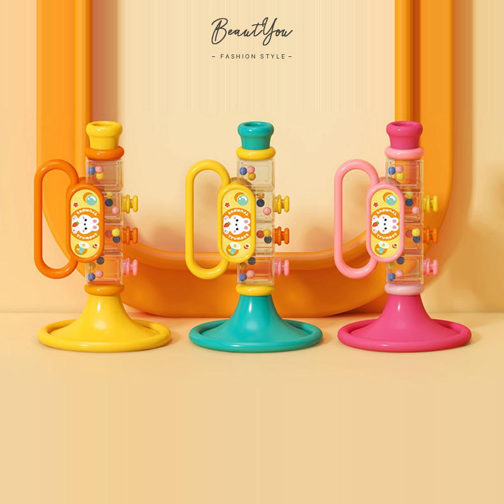 {ขายดี 99} ของเล่นคลาริเน็ต แซกโซโฟน ทรัมเป็ต การ์ตูน สร้างสรรค์ ทนทาน สําหรับเด็กวัยหัดเดิน(blue) [BeautYou.th]
