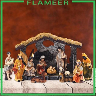 [Flameer] ฟิกเกอร์พระเยซู เพ้นท์มือ สําหรับครอบครัว 12 แพ็ค