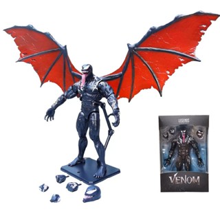 โมเดลฟิกเกอร์ Venom Two-Winged Slaughter Spider-Man Wings Venom ขนาด 23 ซม. คุณภาพสูง