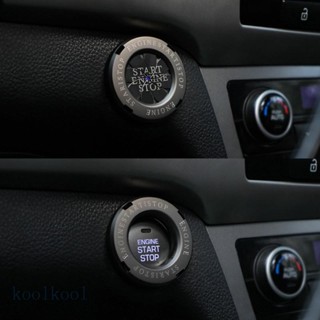 Kool SUV ฝาครอบปุ่มสตาร์ทเครื่องยนต์ ภายในรถยนต์ หมุนได้