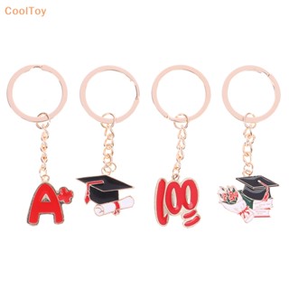 Cooltoy พวงกุญแจอัลลอย A+ 100 องศา รูปหมวกปริญญาตรี