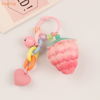 Cooltoy พวงกุญแจอะคริลิคเรซิ่น จี้รูปสตรอเบอร์รี่ ผลไม้ สีชมพู สําหรับห้อยกระเป๋า