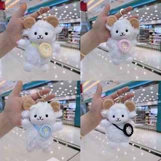 Cooltoy พวงกุญแจ ตุ๊กตาแกะ ขนนิ่ม ขนาดเล็ก น่ารัก สีขาว สําหรับห้อยกระเป๋าเป้สะพายหลัง รถยนต์ ขายดี