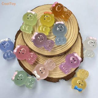 Cooltoy ตุ๊กตาหมีเรซิ่น เรืองแสง ขนาดเล็ก สําหรับตกแต่งบ้าน รถยนต์ 2 ชิ้น