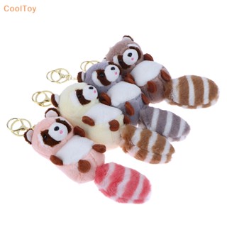 Cooltoy พวงกุญแจ จี้ตุ๊กตาแรคคูน ผ้ากํามะหยี่ขนนิ่ม สวยหรู ของเล่นสําหรับห้อยกระเป๋า