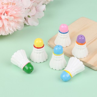 Cooltoy ตุ๊กตาแบดมินตันเรซิ่น ขนาดเล็ก DIY อุปกรณ์เสริม สําหรับตกแต่งบ้านตุ๊กตา 2 ชิ้น