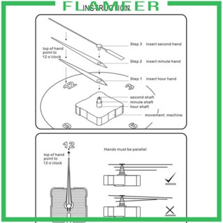 [Flameer] อะไหล่กลไกซ่อมนาฬิกาข้อมือ DIY Type G สีดํา