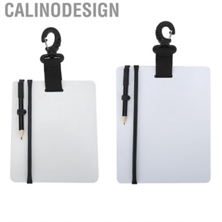 Calinodesign 2 SIZE Underwater Writing Slate Wipeable Diving Wordpad Gear Board with Swivel  and Pencil