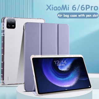 เคสมือถือ TPU แบบนิ่ม พร้อมช่องใส่ดินสอ สําหรับ Xiaomi Pad 6 Pad 6 Pro 2023 11inch Pad 5 5 Pro Redmi Pad 10.61 2023