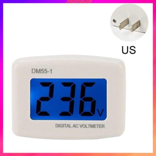 [Predolo2] แผงโวลต์มิเตอร์วัดแรงดันไฟฟ้าดิจิทัล LCD ปลั๊ก US 80-300V