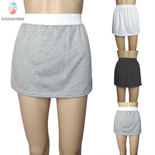 【TRSBX】Womens Skirt Extenders with Adjustable Top All match Solid Colors S 3XL