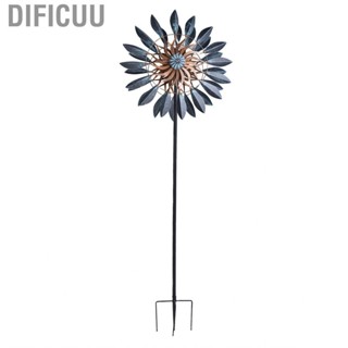 Dificuu Metal Windmill 360° Rotation Archaistic Double Layer W/Ground