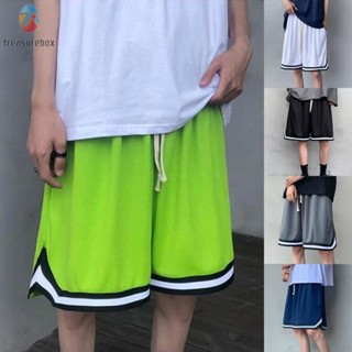 【TRSBX】Mens Shorts Adjustable Waist Breathable Casual Gym Fitness Workout Slim Fit