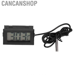 Cancanshop Digital Electronic Temperature Gauge Black ABS LCD  w/ External Probe