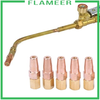 [Flameer] หัวฉีดแก๊สเชื่อม H01-6 สําหรับความร้อน 5 ชิ้น