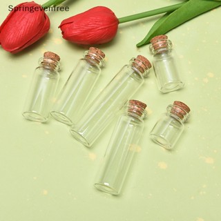 Spef ขวดแก้วใส ขนาดเล็ก พร้อมจุกไม้คอร์ก สําหรับตกแต่งงานแต่งงาน 10 ชิ้น