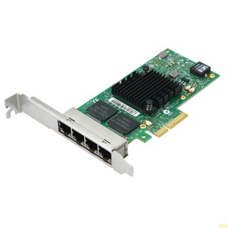 Moon การ์ด RJ45 PCI 4 พอร์ต สําหรับชิป I350 PCI-E X4 Server Gigabit Ethernet NIC 10 100 1000Mbps I350T4