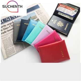 Suchenth ซองใส่หนังสือเดินทาง บัตรประจําตัวประชาชน สองชั้น อเนกประสงค์ สําหรับผู้ชาย