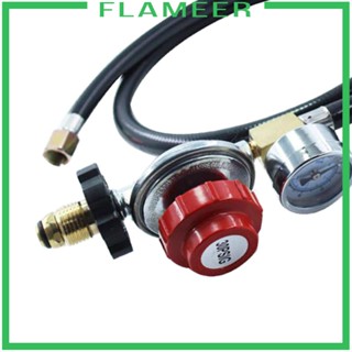 [Flameer] ตัวควบคุมแรงดันแก๊ส 30PSI พร้อมเกจวัด และสายถัก อุปกรณ์เสริม สําหรับหม้อหุงข้าว