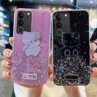 เคสโทรศัพท์มือถือแบบนิ่ม ใส ลายการ์ตูนคิตตี้ ท้องฟ้ากลางคืน สําหรับ VIVO V29 Pro V29E V29E V29 Pro