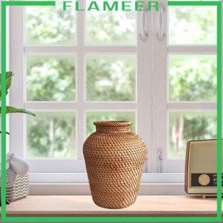 [Flameer] แจกันดอกไม้หวายสาน สไตล์คันทรี่ สําหรับตกแต่งห้องนั่งเล่น