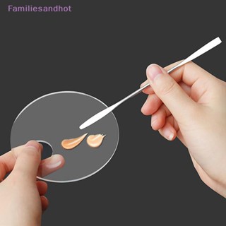 Familiesandhot&gt; พาเลทอะคริลิค ไม้พาย เจล รองพื้น อายแชโดว์ ผสมครีม เม็ดสี เครื่องสําอาง แต่งหน้า เล็บ ชุดเครื่องมือทําเล็บอย่างดี