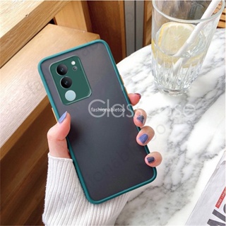 เคสโทรศัพท์มือถือแบบแข็ง ผิวด้าน กันกระแทก ป้องกันเลนส์กล้อง สําหรับ Vivo V29 2023 V29 V27 Pro V29Pro V27E V27Pro V29 5G 2023