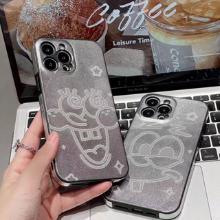 เคสไอโฟน 14 promax เคสโทรศัพท์มือถือหนัง ลายการ์ตูนอนิเมะ สีเงิน สําหรับ iPhone 13 promax 14 promax 14 pro 14 13 12pro 11