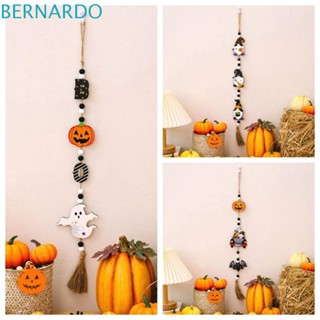 Bernardo จี้ลูกปัดไม้ รูปฟักทอง แม่มด สําหรับแขวนตกแต่งฮาโลวีน DIY