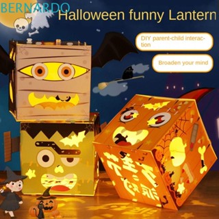 Bernardo โคมไฟ LED รูปฟักทองผี เรืองแสง แฮนด์เมด DIY ของเล่น สําหรับงานปาร์ตี้ฮาโลวีน