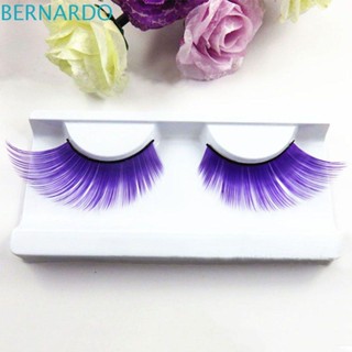 Bernardo ขนตาปลอมแฟชั่น สีม่วง แฮนด์เมด สําหรับแต่งหน้า