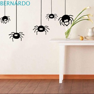 Bernardo สติกเกอร์วอลเปเปอร์ ลายแมงมุม สีดํา DIY สําหรับติดตกแต่งผนัง หน้าต่าง