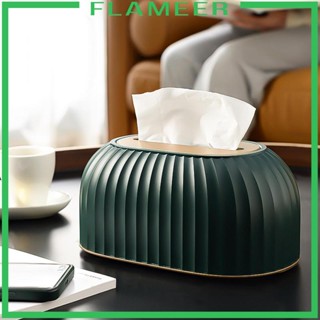 [Flameer] กล่องทิชชู่ ลายทาง สําหรับตกแต่งเคาน์เตอร์รถยนต์