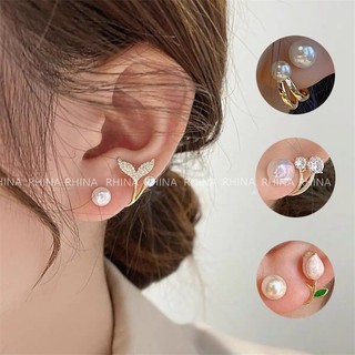 Korean Earrings for Women Pearl Earrings Earings for Woman Accessories Jewelry Gold Piercing