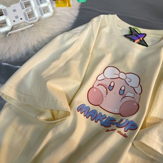 Kawaii เสื้อยืดแขนสั้น ทรงหลวม ลายดาวน่ารัก แฟชั่นฤดูใบไม้ผลิ และฤดูร้อน สําหรับผู้หญิง และนักเรียน