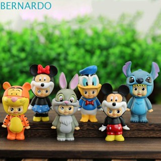 Bernardo ตุ๊กตาฟิกเกอร์ PVC รูปการ์ตูนมิกกี้ มินนี่ เป็ด