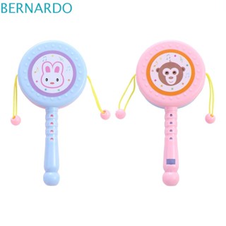 Bernardo เครื่องดนตรีกลอง แบบสั่น ลายการ์ตูน หลากสี ของเล่นเสริมการเรียนรู้ สําหรับเด็ก