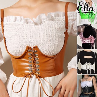 Ellastore123 เข็มขัดคาดเอว กว้าง สีเมทัลลิก เรียบง่าย หรูหรา ทนต่อการสึกหรอ สําหรับผู้หญิง