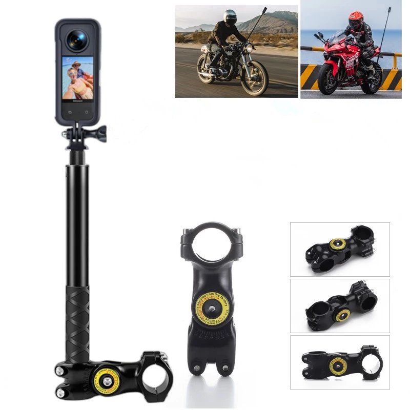 รถจักรยานยนต์จักรยานHandlebar Mount Selfie StickจักรยานMonopodสําหรับGoPro Mount DJI Stand Insta360 thumbnail 3